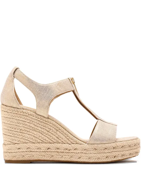 100mm Berkley zip-front t-bar espadrilles