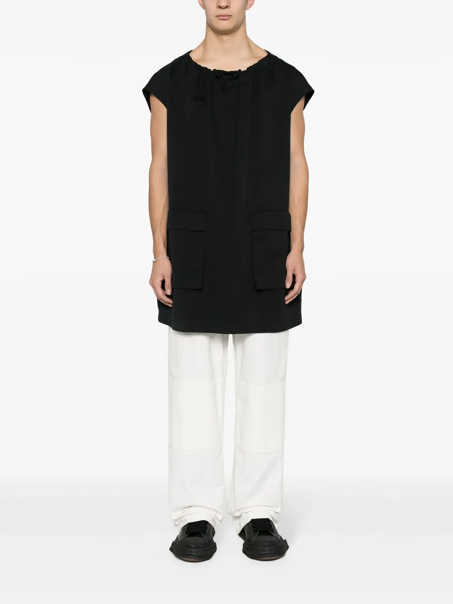 embroidered-logo straight-leg trousers 5