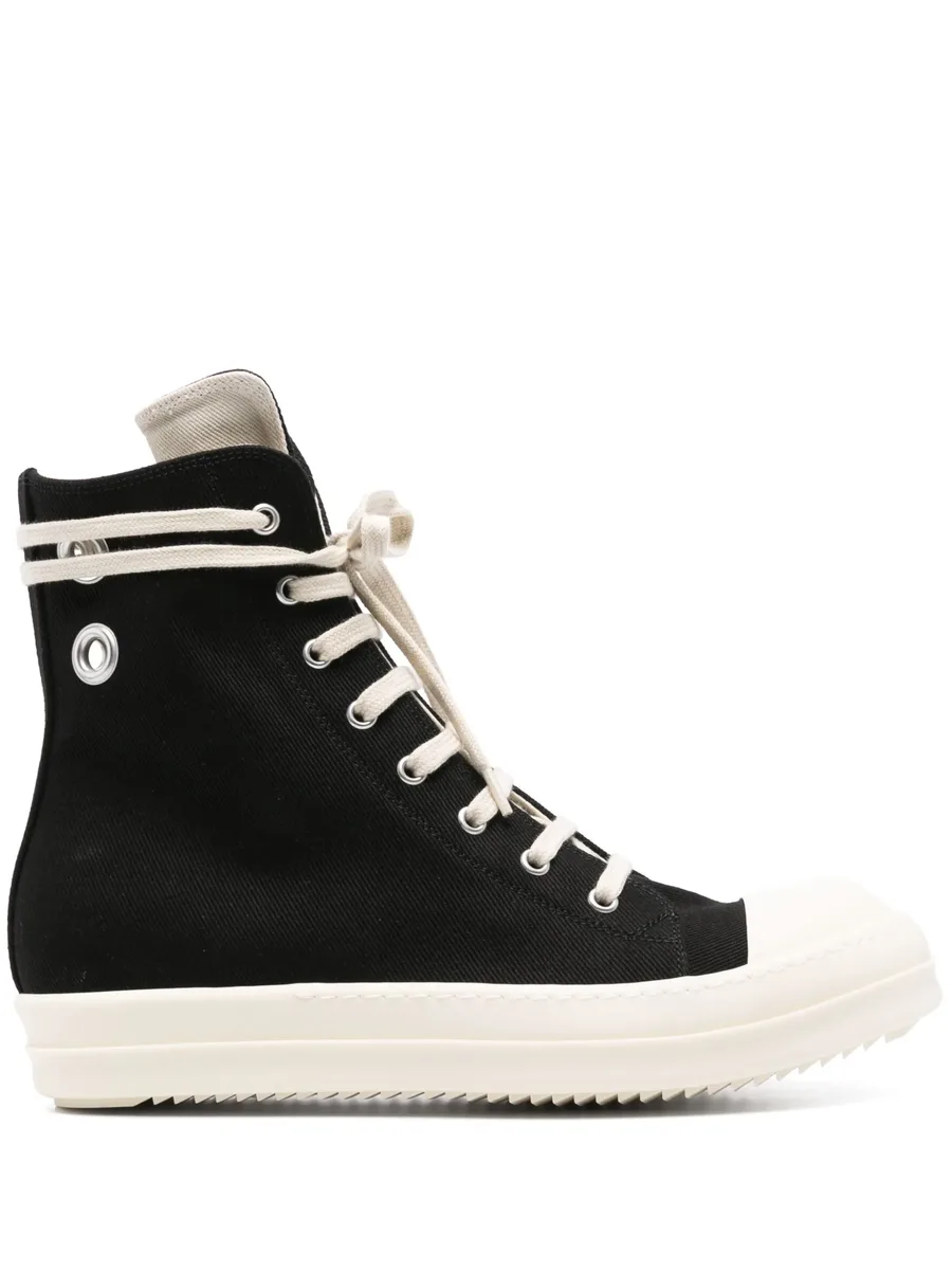 eyelet-detail high-top sneakers 2