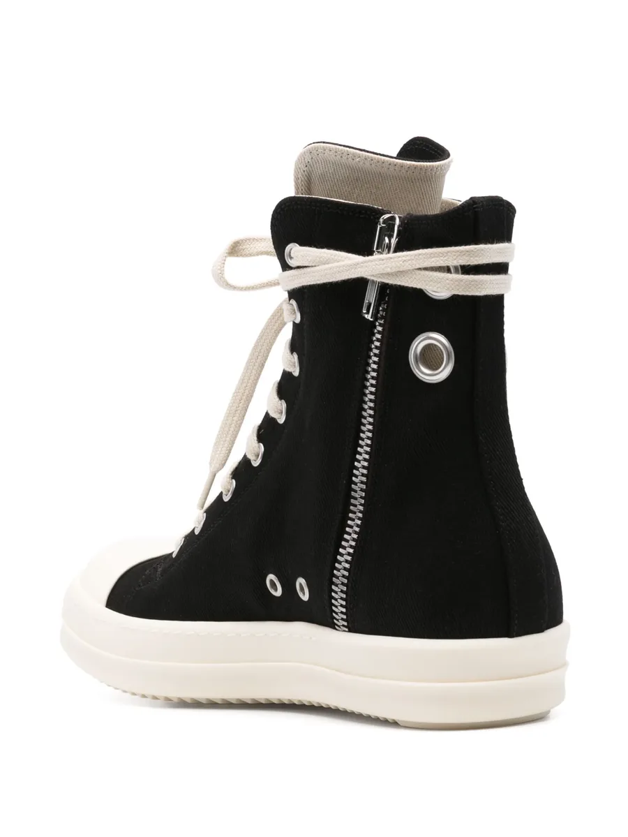 eyelet-detail high-top sneakers 5