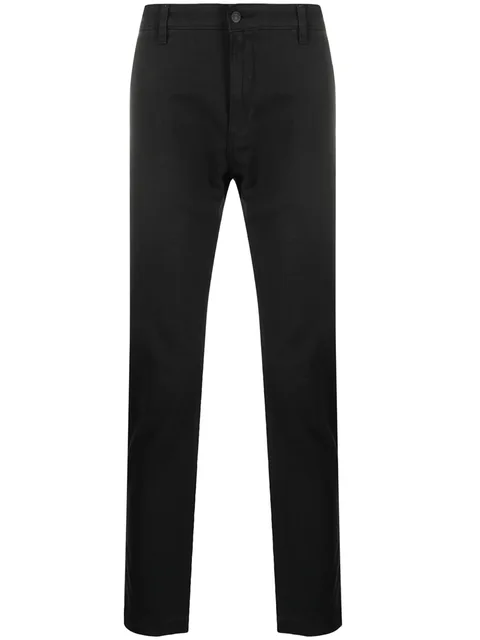 mid-rise slim-fit chinos