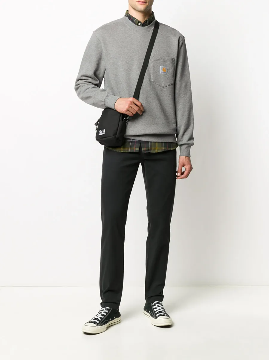 mid-rise slim-fit chinos 4