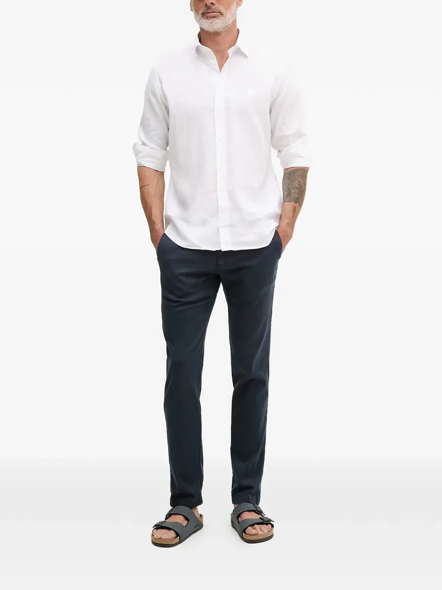 belt-loops button-fastening trousers 4