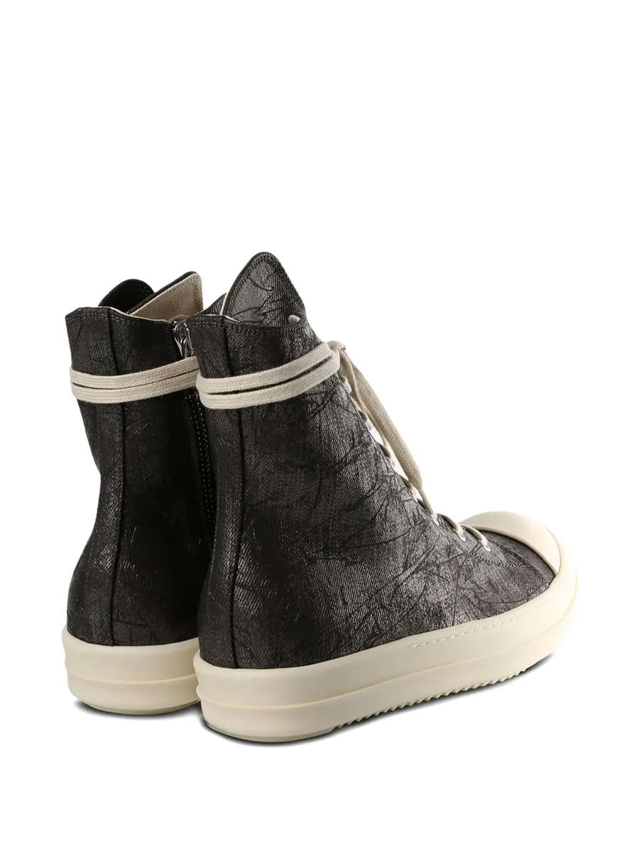 metallic-effect lace-up sneakers 6