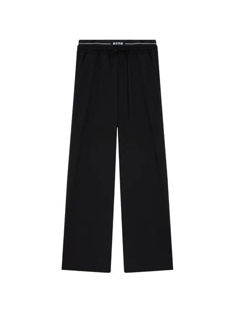 drawstring-fastening logo-waistband trousers