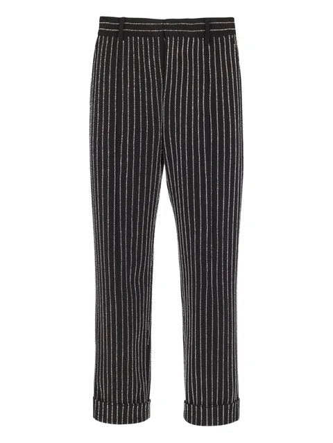 crystal-stripes trousers