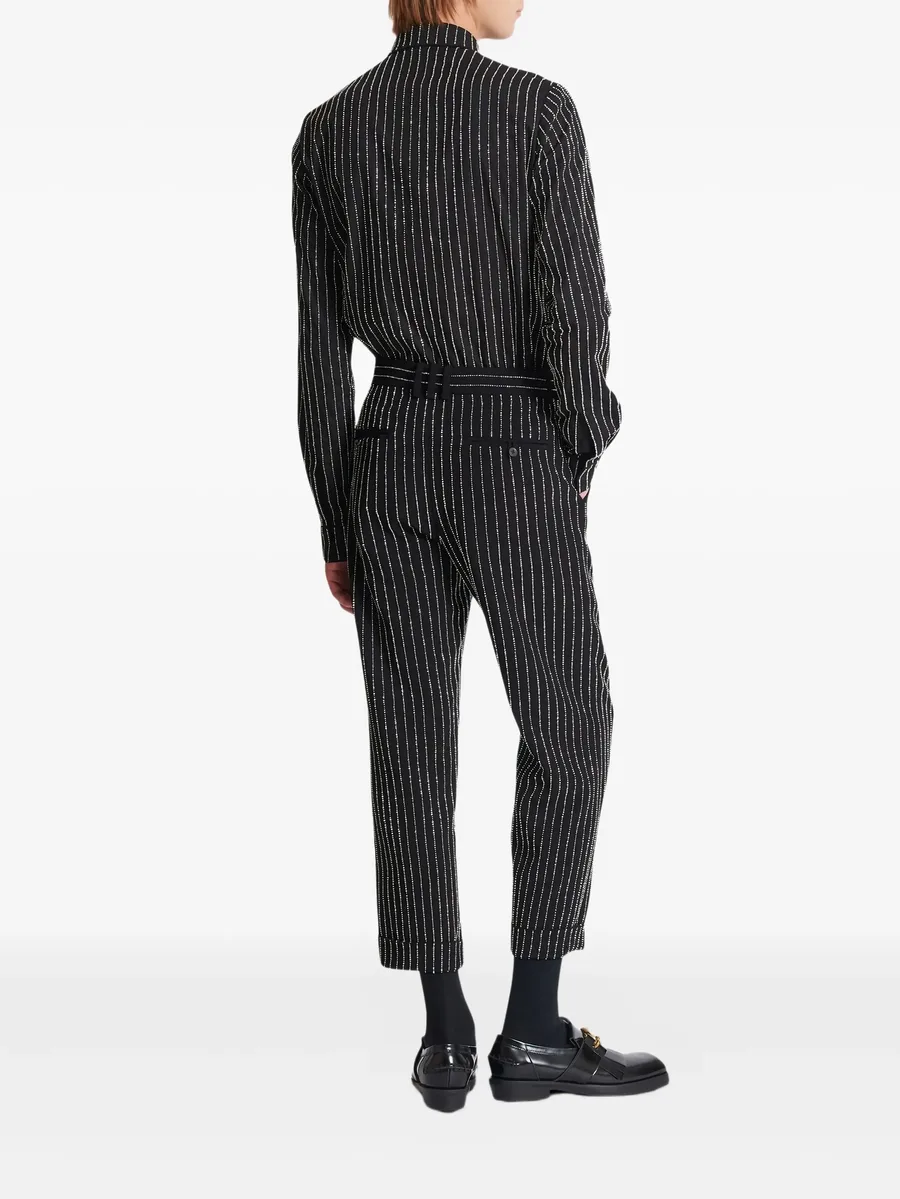 crystal-stripes trousers 8