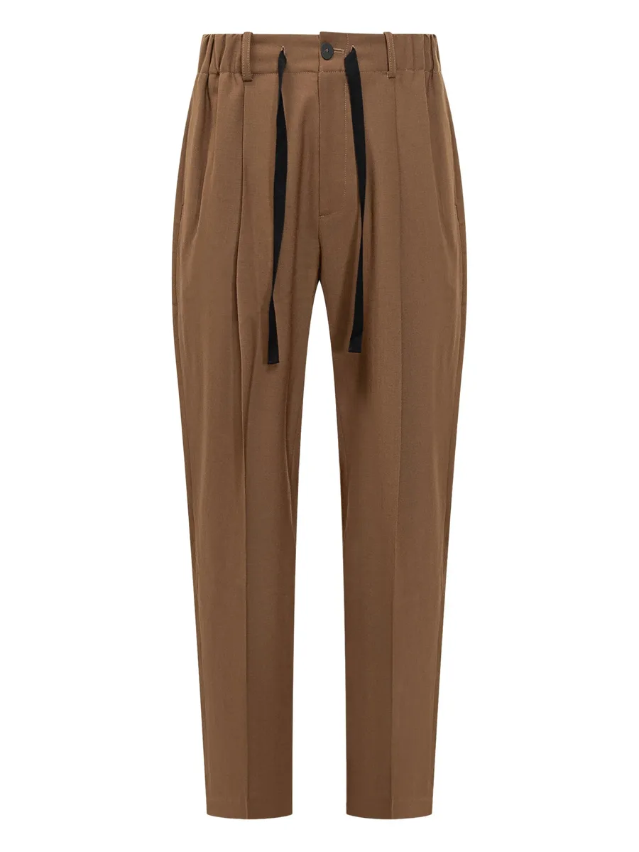 elasticated-drawcord trousers 2