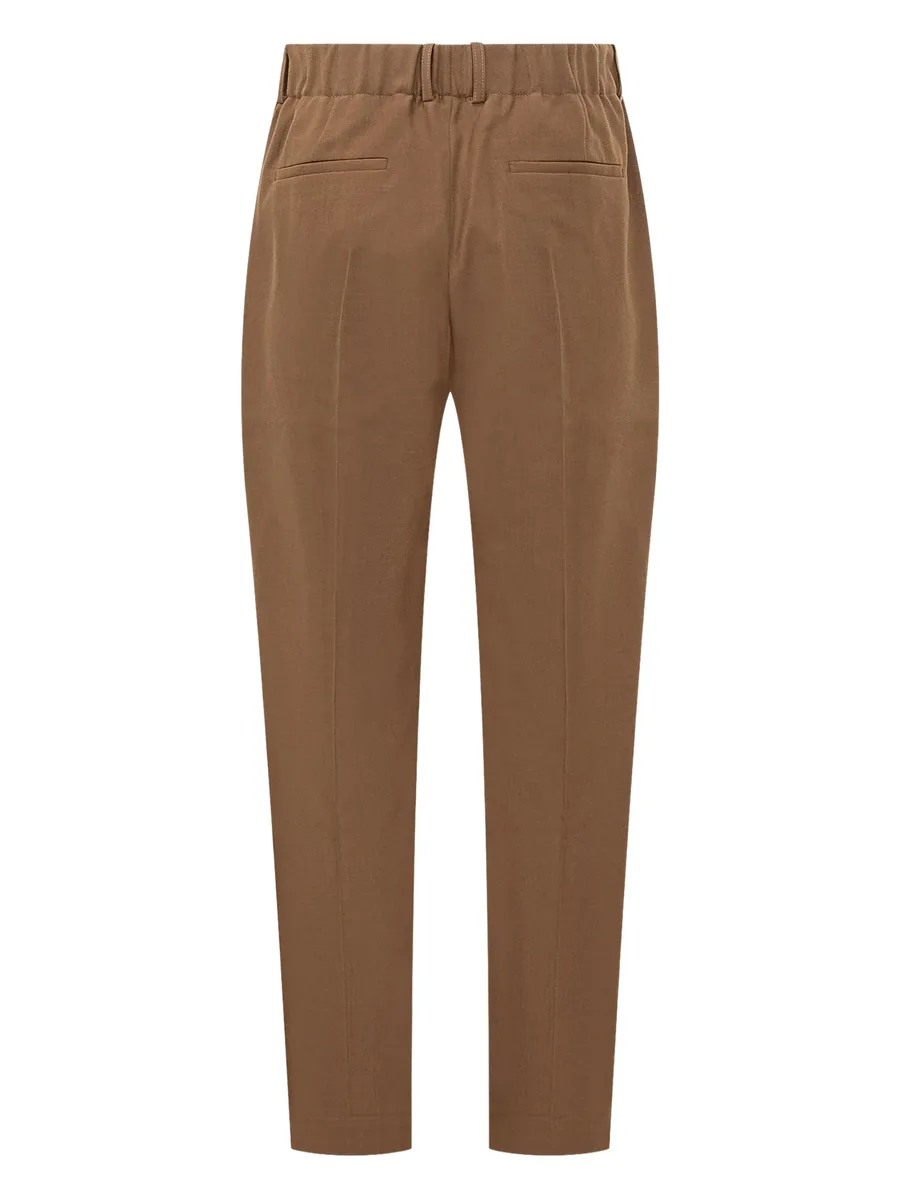 elasticated-drawcord trousers 4