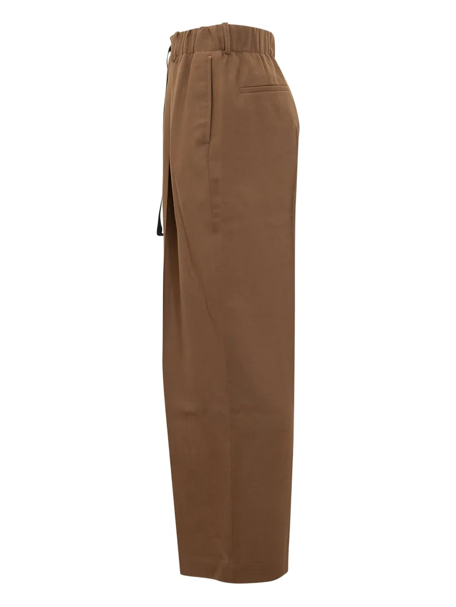 elasticated-drawcord trousers 6