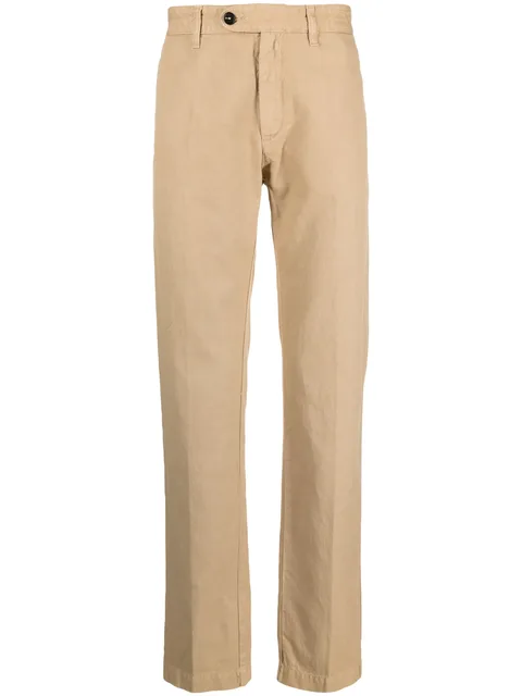 straight-leg chino trousers