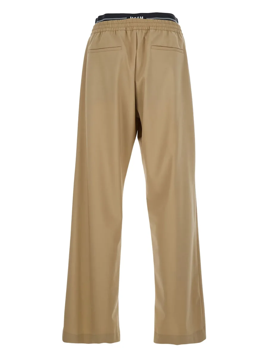 elastic-waistband trousers 4