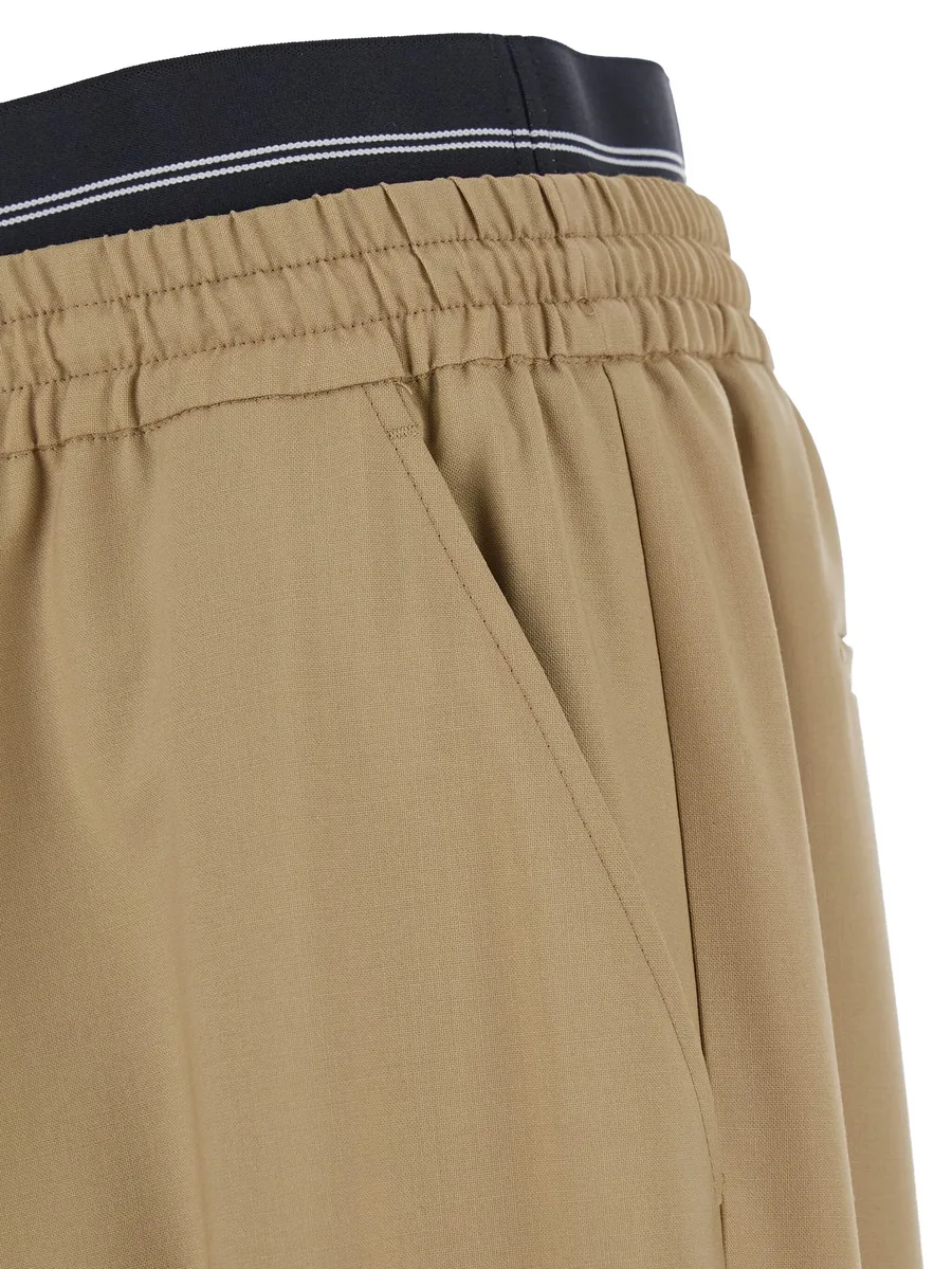 elastic-waistband trousers 6