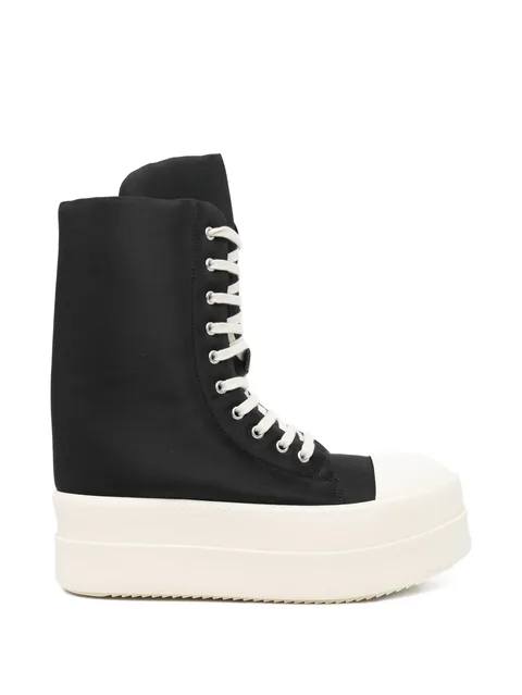 lace-up platform trainers