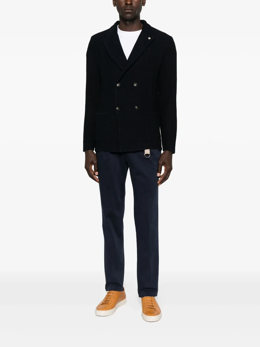 pleated twill chino trousers 3