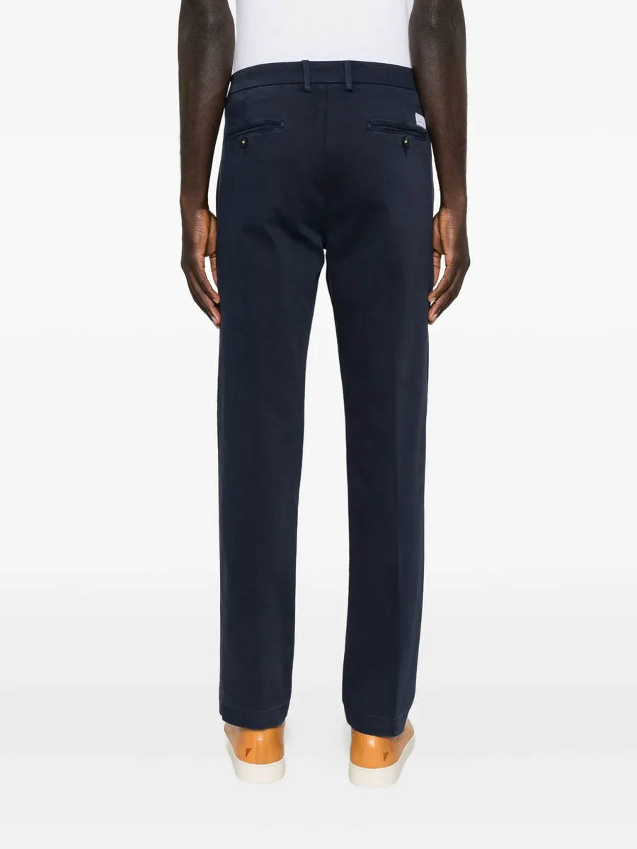 pleated twill chino trousers 8