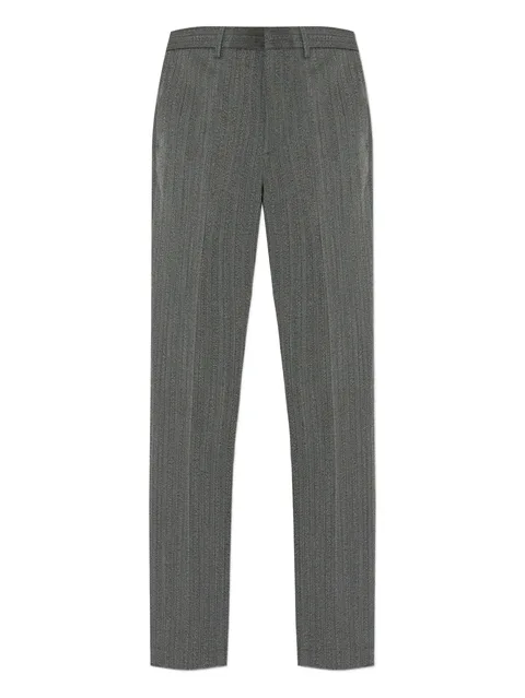 pinstripe trousers