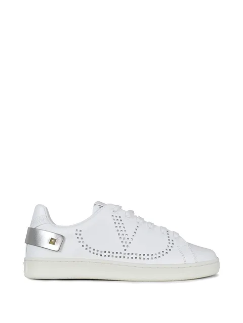 backnet perforated leather sneakers