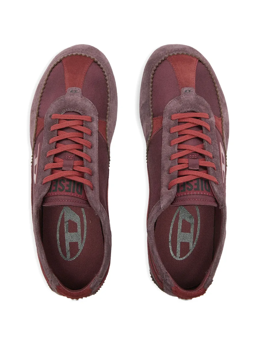 D-Mile-Flat sneakers with suede overlays 6