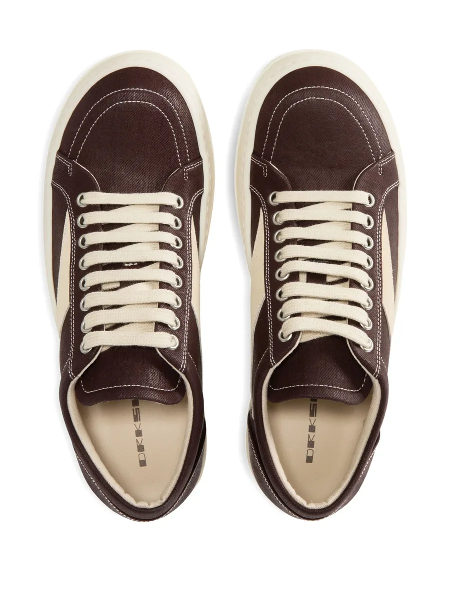 panelled lace-up sneakers 5