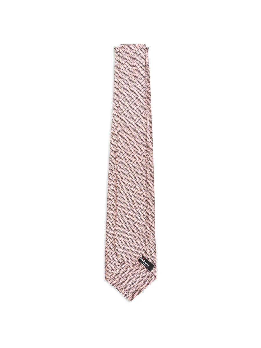 geometric-pattern silk tie 4