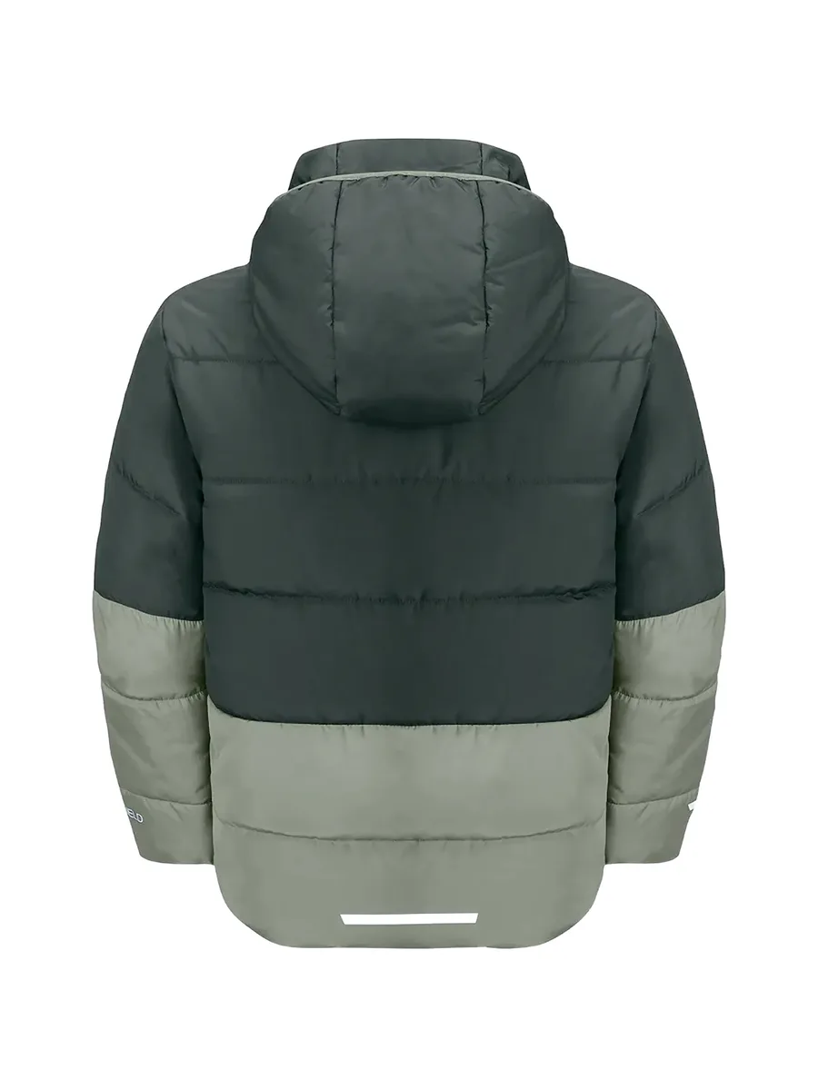 куртка в стиле колор-блок с капюшоном 4