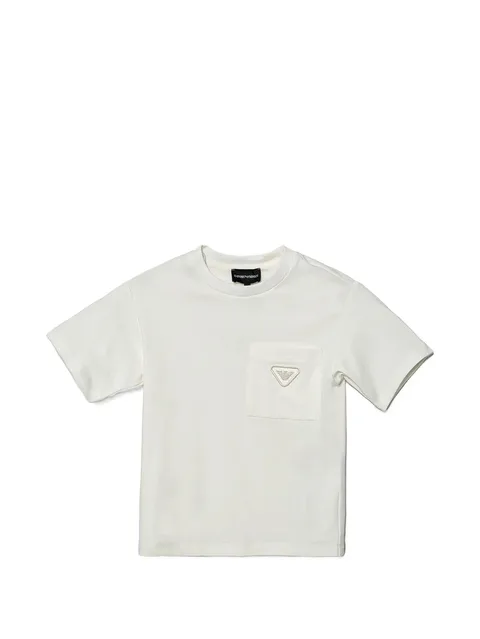 pocket-embroidered T-shirt