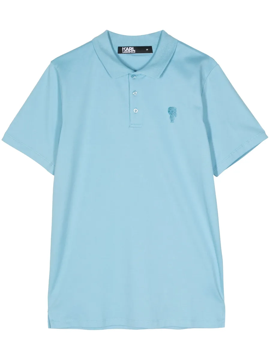 Ikonik embroidered polo shirt 2