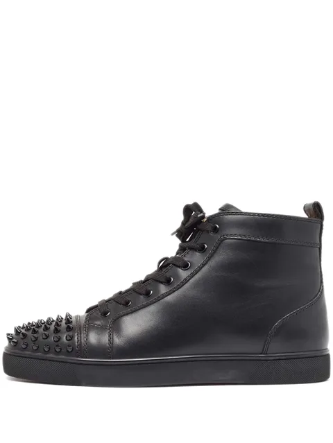 studded leather sneakers