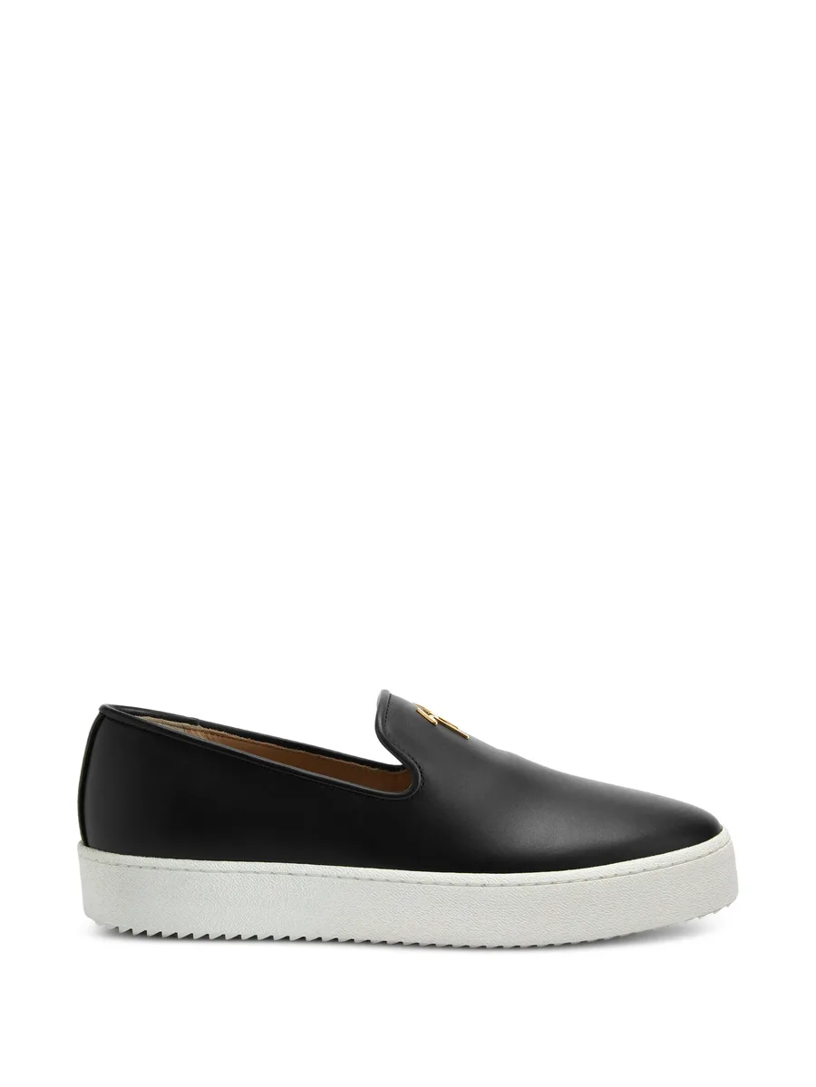 logo-plaque slip-on sneakers 2