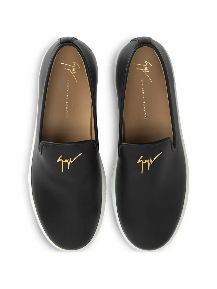 logo-plaque slip-on sneakers 8