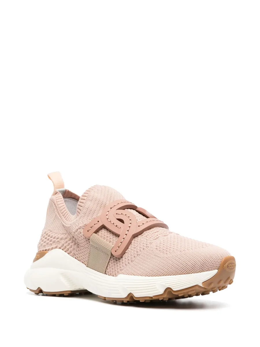 chain-embellished woven sneakers 6