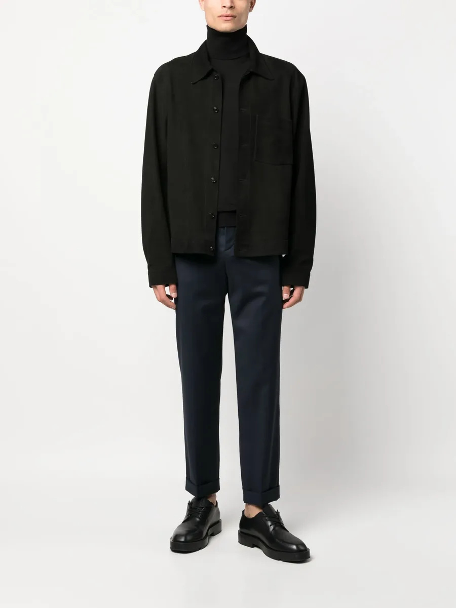 cropped straight-leg trousers 4