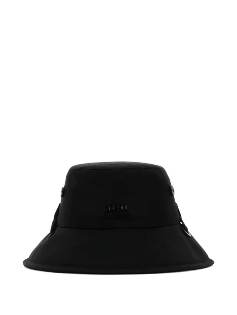 logo-plaque bucket hat