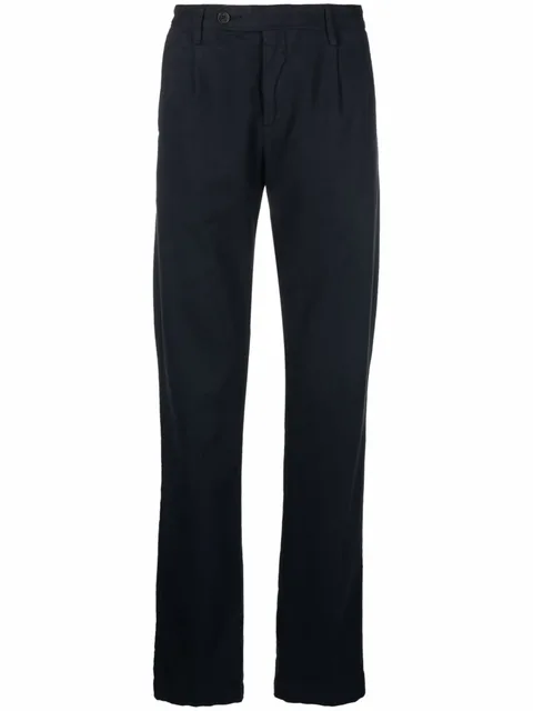mid-rise straight-leg trousers