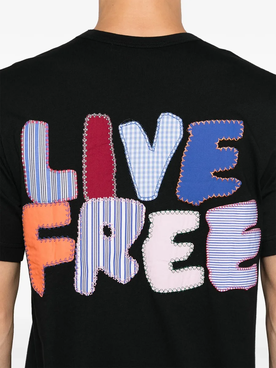 patch-lettering T-shirt 9