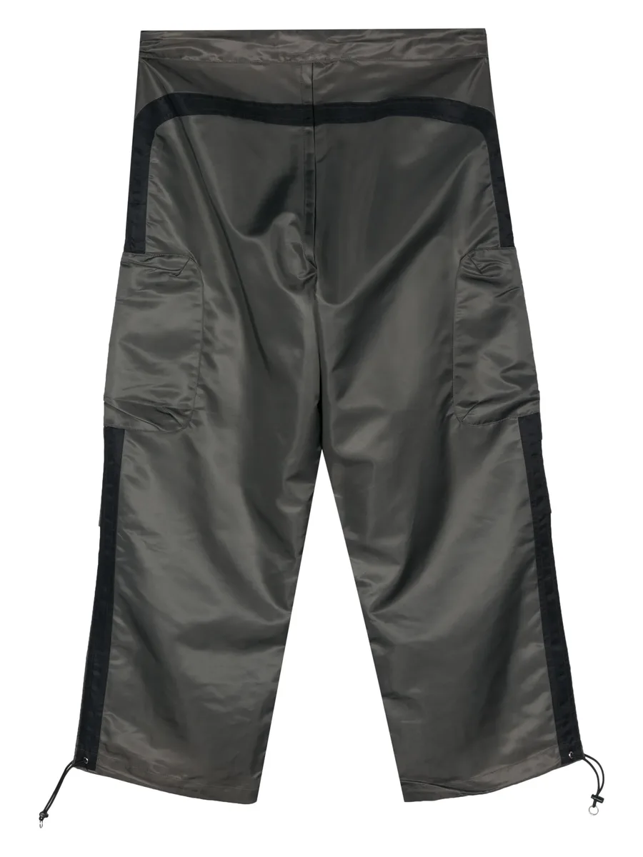 gathered-detail drawstring trousers 4