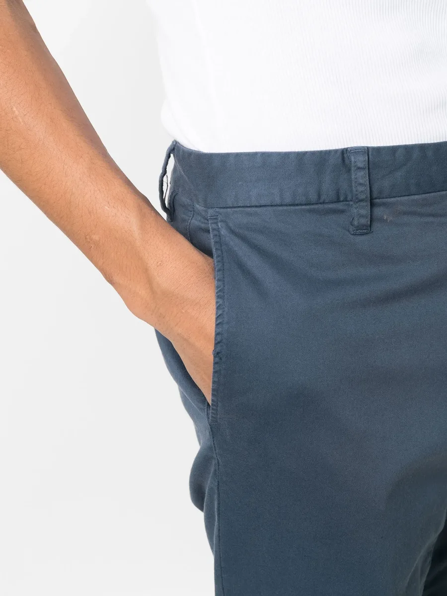 Hexagon-patch slim-fit chinos 9