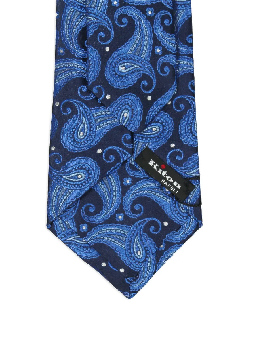 paisley-pattern silk tie 4