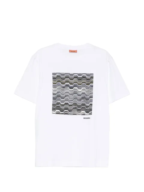 zigzag-patch T-shirt