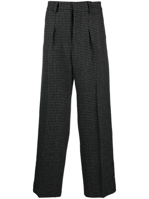 Wilco houndstooth-pattern trousers