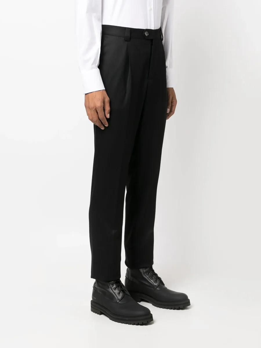 mid-rise wool chino trousers 6