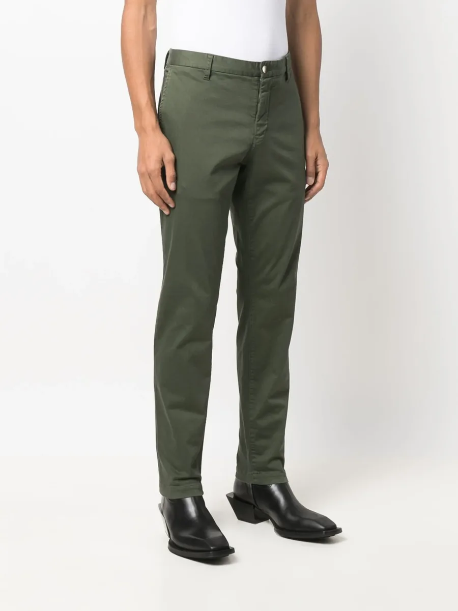 Hexagon patch slim-fit chinos 6