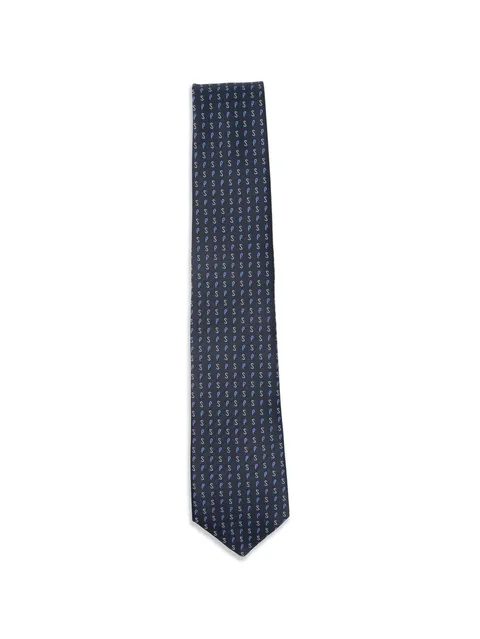 logo silk tie