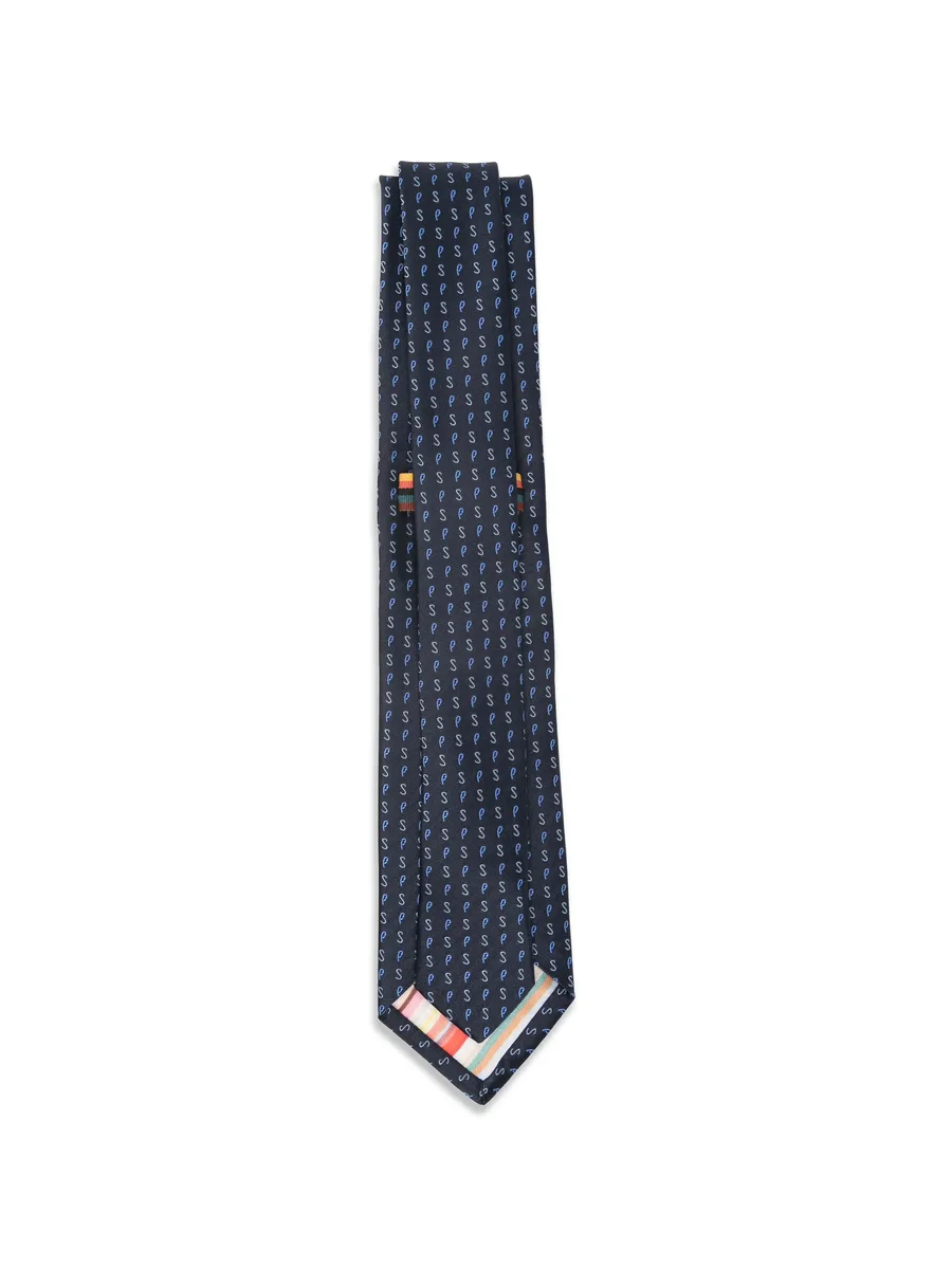 logo silk tie 4