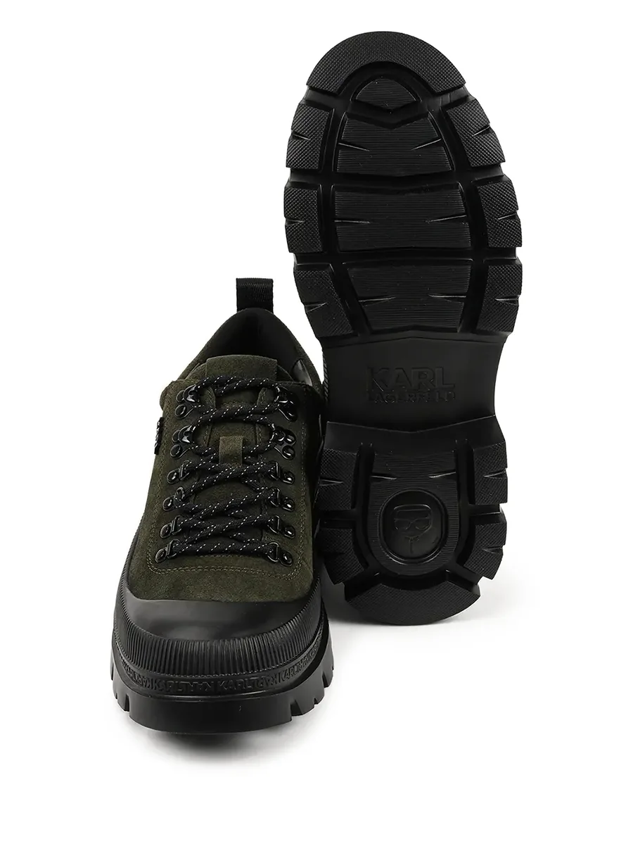 Trekka lace-up lug-sole sneakers 9