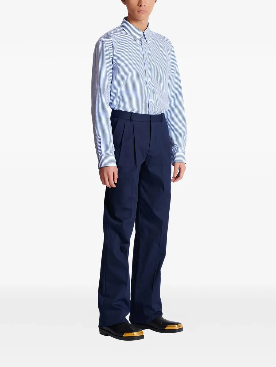 darted twill trousers 5
