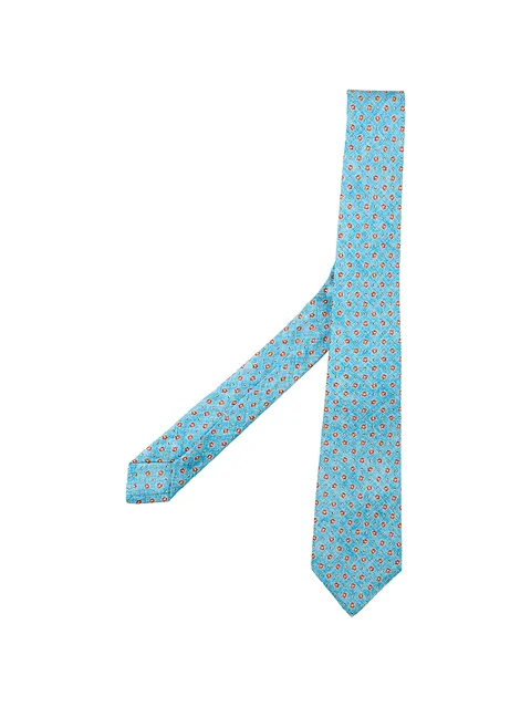 floral-print tie