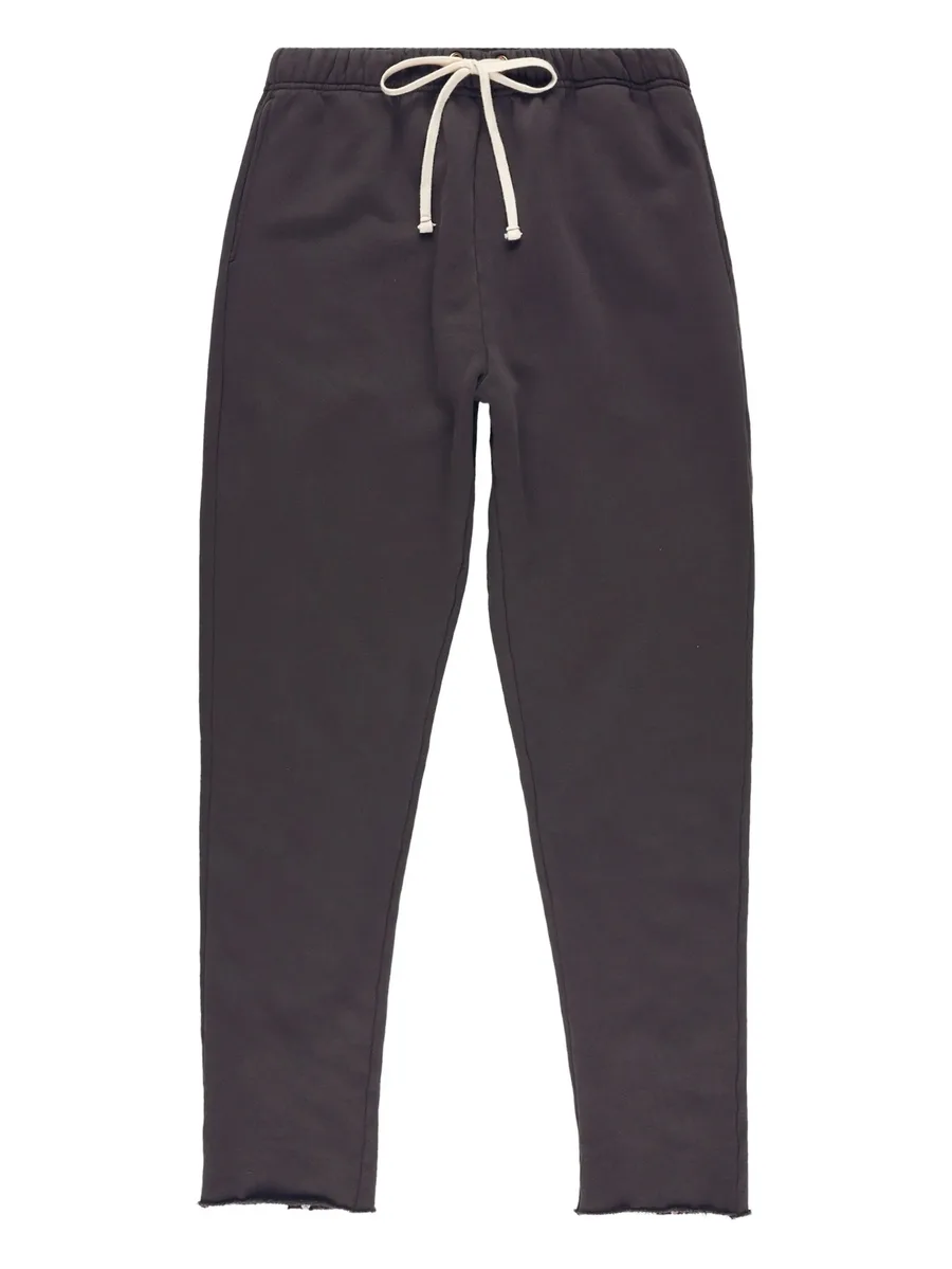drawstring raw-edge track pants 2