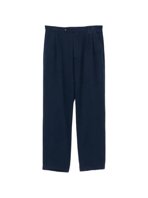 wool pleated trousers